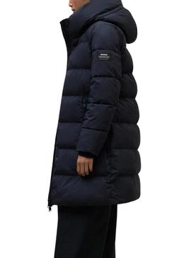 Casaco Ecoalf acolchoado Manlie marinho para mulher