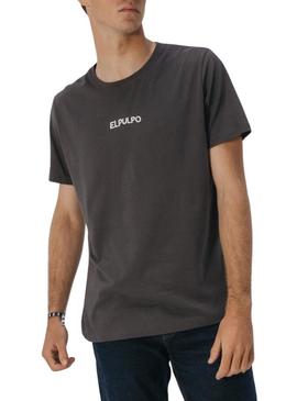 Camiseta El Pulpo Aventura cinza para homem