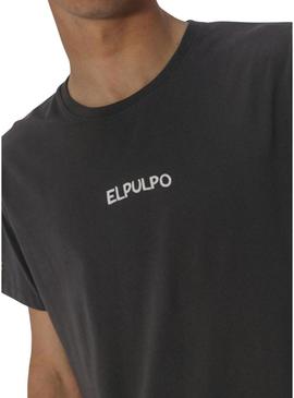 Camiseta El Pulpo Aventura cinza para homem