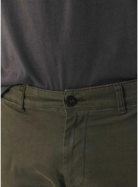 Calça El Pulpo chinês verde pêssego para homens