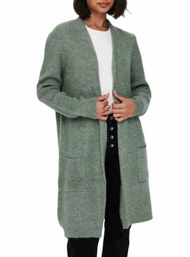 Cardigã Only Onljade verde para mulher