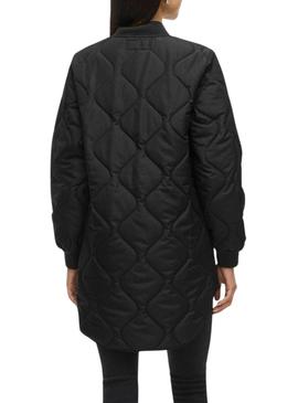 Casaco acolchoado Vila Vitate preto para mulher