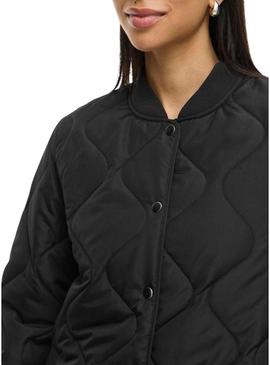Casaco acolchoado Vila Vitate preto para mulher