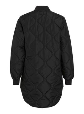 Casaco acolchoado Vila Vitate preto para mulher