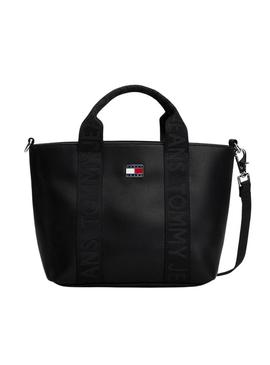 Bolsa Tommy Jeans Daily Elevated Mini preta para mulher