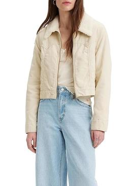 Casaca Levis Caminhoneiro Baby Bubble Sherpa Beige