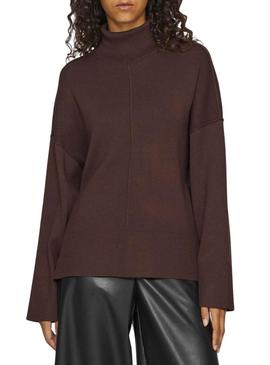 Camisola marrom Vila Viostria para mulher.