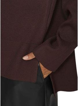 Camisola marrom Vila Viostria para mulher.