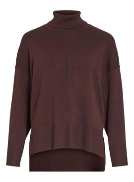 Camisola marrom Vila Viostria para mulher.