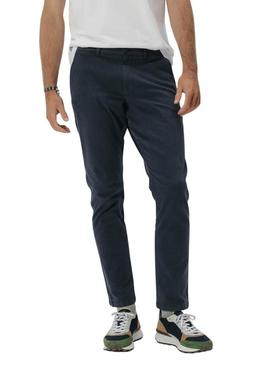 Calça chinesa El Pulpo azul marinho para homem