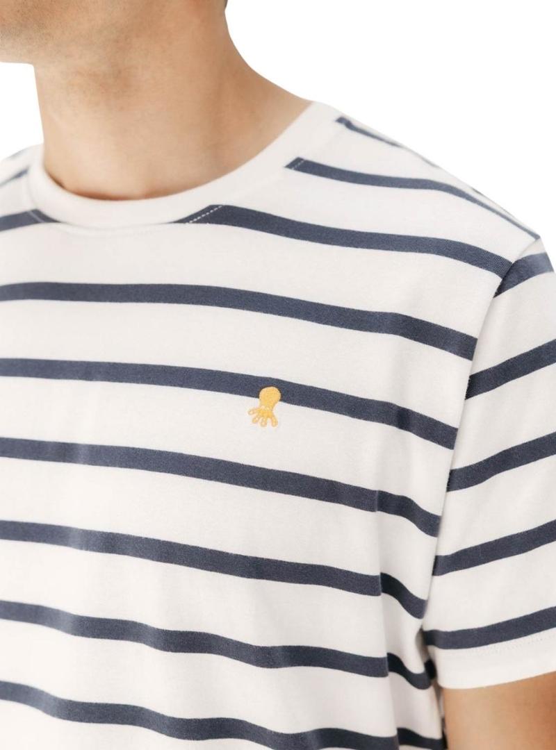 Camisa El Pulpo listras branco para homem