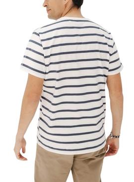 Camisa El Pulpo listras branco para homem