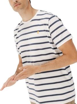 Camisa El Pulpo listras branco para homem