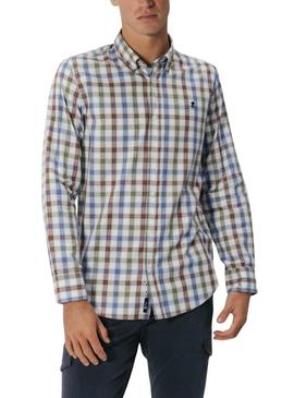 Camisa El Pulpo xadrez multicolor para homem.