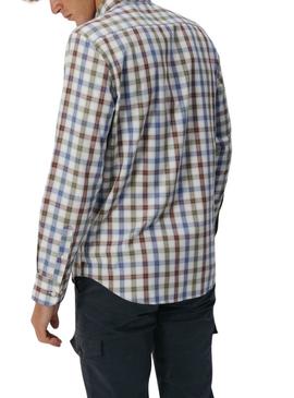 Camisa El Pulpo xadrez multicolor para homem.