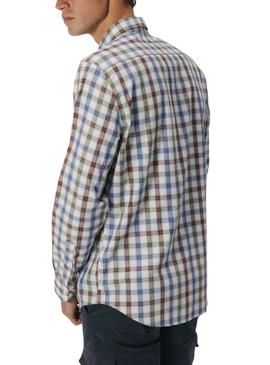 Camisa El Pulpo xadrez multicolor para homem.