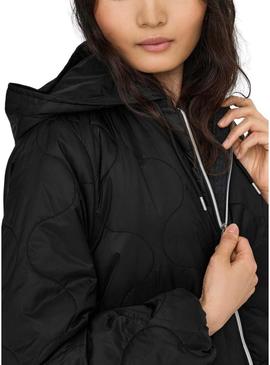 Jaqueta Only Miki preta para mulher.