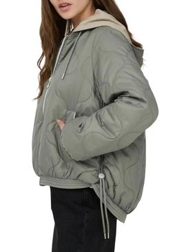 Jaqueta Only Miki verde para mulher