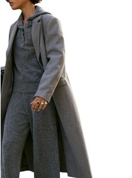 Casaco Vila Visolo cinza para mulher