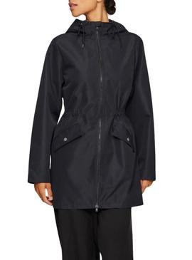 Capa de chuva preta Vila Vitally para mulher.