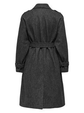 Casaco Only Dear cinza mesclado para mulher