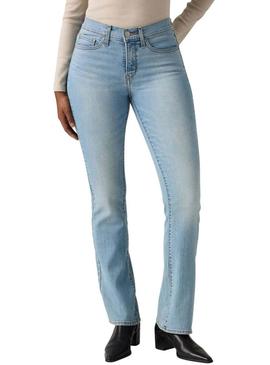 Calça de ganga Levis 315 boot cut denim claro para mulher