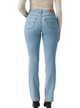 Calça de ganga Levis 315 boot cut denim claro para mulher