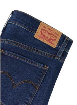 Calça jeans Levis 312 slim denim escuro para mulher