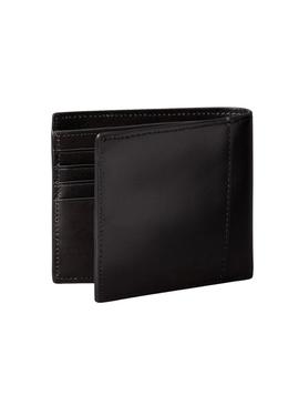 Carteira Calvin Klein Jeans Billfold preta e amarela para homem.