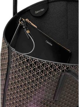 Bolsa Calvin Klein Jeans Emblem preta para mulher