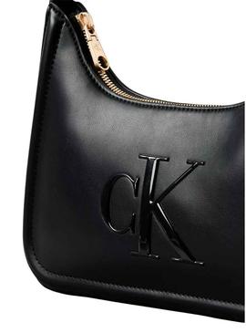 Bolsa Calvin Klein Jeans Bold preta para mulheres