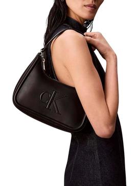 Bolsa Calvin Klein Jeans Bold preta para mulheres