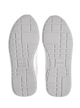 Sapatilhas Calvin Klein Jeans Retro Runner branco para mulher.