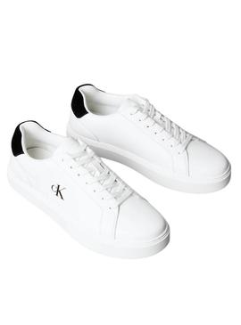Sapatilhas Calvin Klein Jeans Classic Cupsole branco para homem.