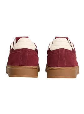 Tênis Tommy Jeans The Greenwich grená para mulheres.