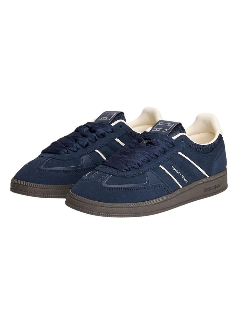 Sapatilhas Tommy Jeans The Greenwich azul marinho para mulher.