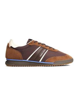 Sapatilhas Tommy Jeans Retro Runner castanhas para homem