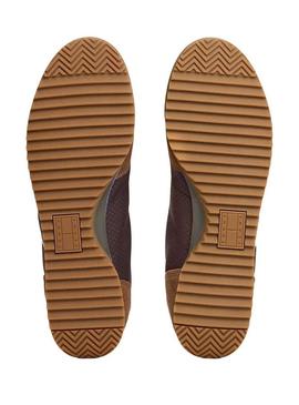 Sapatilhas Tommy Jeans Retro Runner castanhas para homem