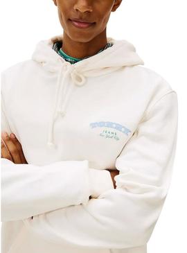 Moletom Tommy Jeans Dollar bege para homem