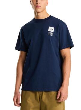Camiseta The North Face Summit azul marinho para homem.