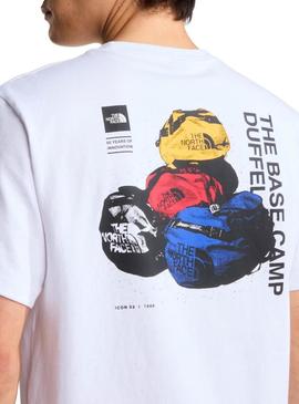 Camiseta The North Face Duffel branca para homem.