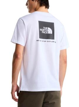 Camiseta The North Face Box branca para homem.