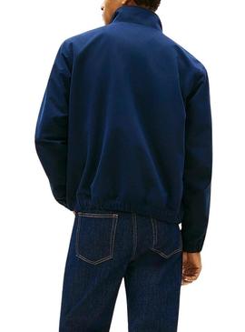 Jaqueta bomber azul marinho Tommy Jeans para homem.