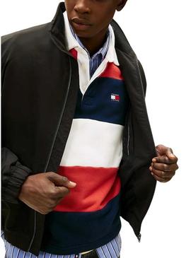 Casaco Tommy Jeans Bomber preto para homem.