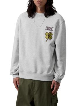 Moletom Carhartt Clover cinza para homem