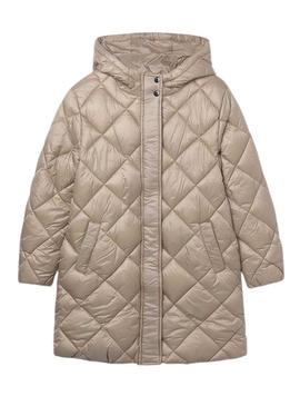 Casaco Mayoral Carvão bege para menina.