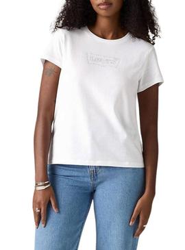 Camisa Levi's Batwing branca para mulher.