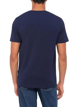 Camiseta Calvin Klein 2Tone marinho para homem.