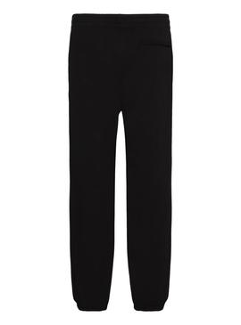 Calça jogger Calvin Klein Graphic preta para homem.