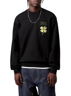 Moletom Carhartt Clover preto para homem.